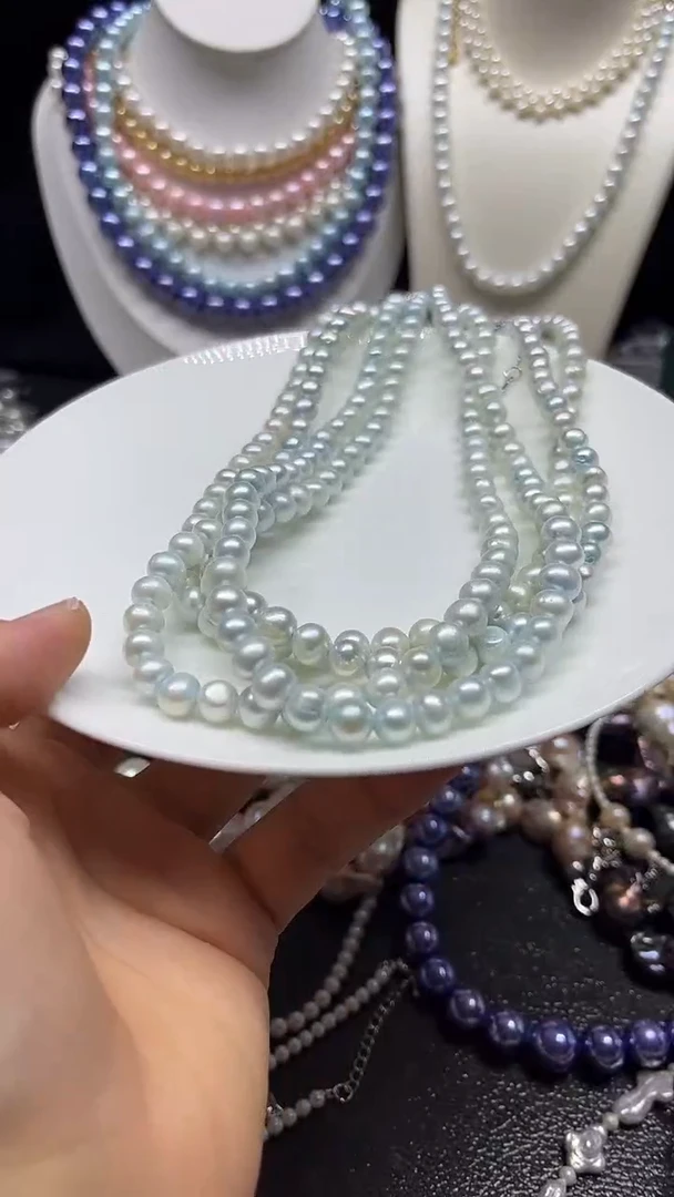 淡水珍珠未镶嵌颈饰多人