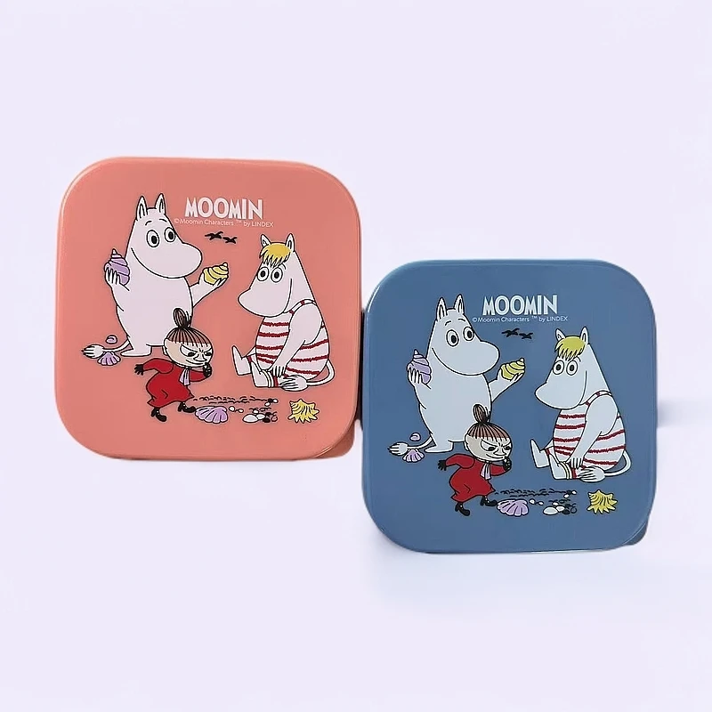 日本卡通保鲜盒550ml 可微波冷藏饭盒水果盒 2个装 067252