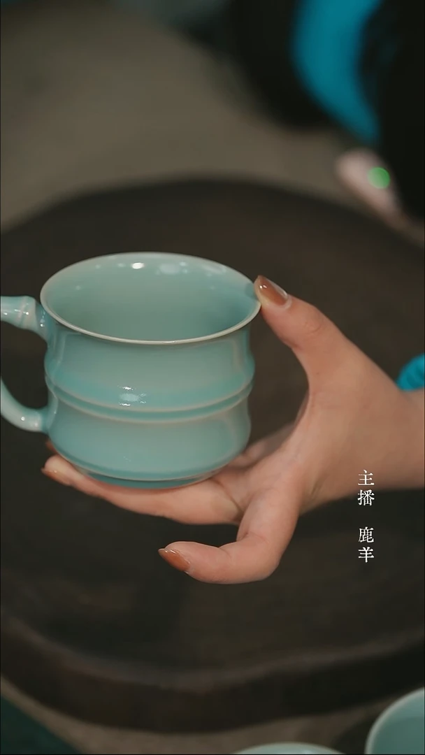 竹节咖啡杯-张海英-羊-微瑕