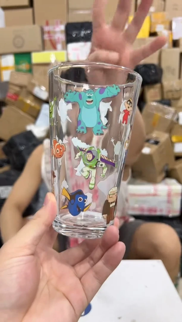瓷片皮克斯合集玻璃水杯