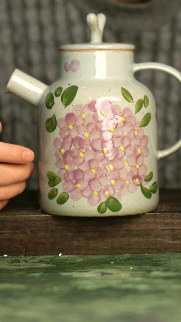 陶瓷青诗集手工手绘瓷器