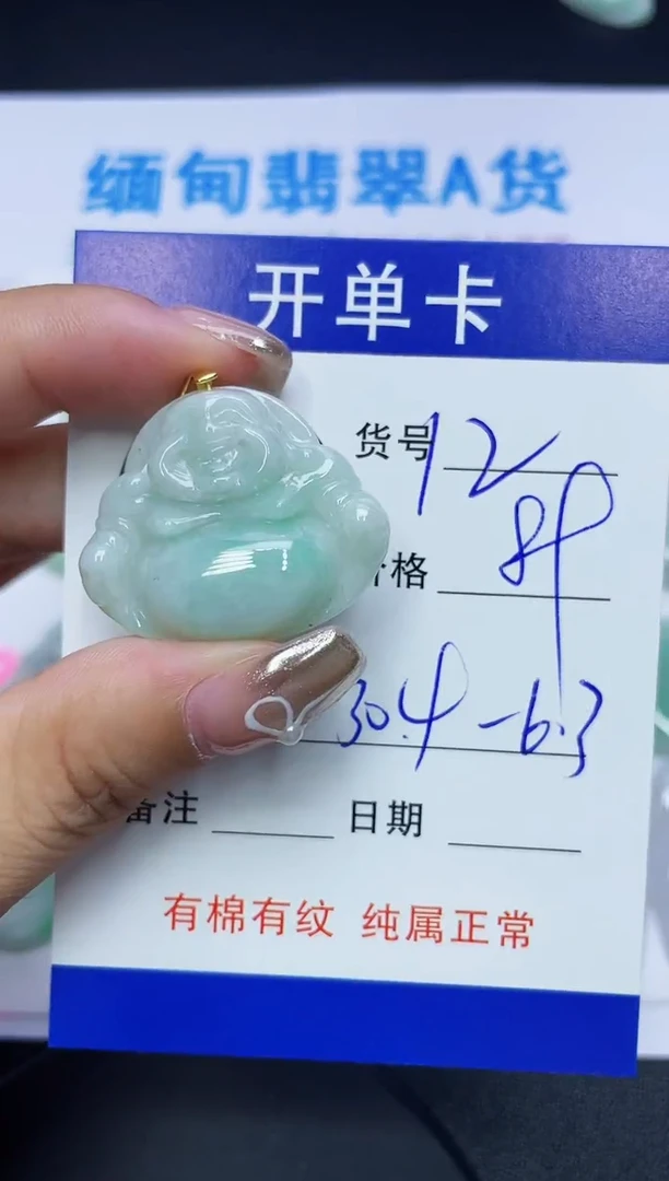 翡翠未镶嵌吊坠(赠链)12