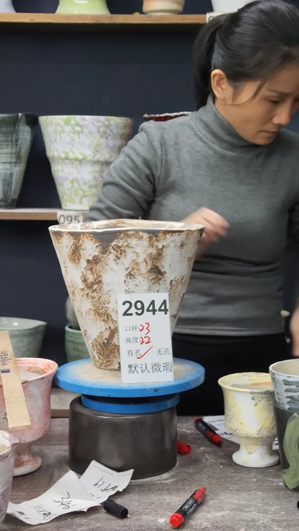 景德镇花盆默认微瑕2944