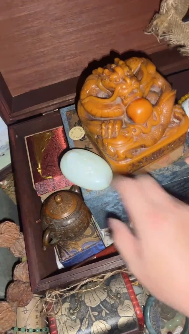 寿山石印石福利盘龙大印+貔貅把件一一一天兴优选