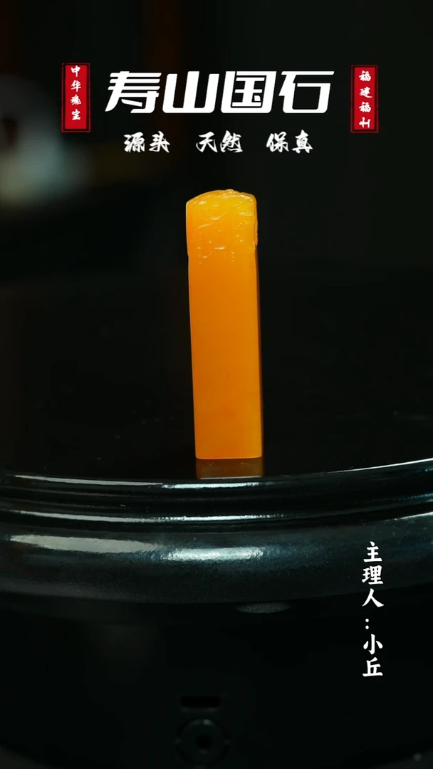 寿山石其他用****2《螭虎》28克寿山田黄印章带证