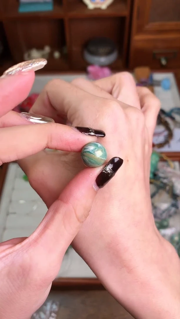 【闪购商品】大漆瓢漆珠子青绿色一颗