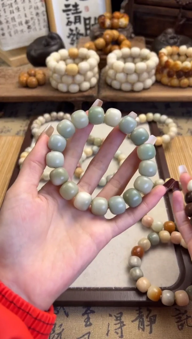 【闪购商品】菩提根/象牙果手串卡14桶珠手串101