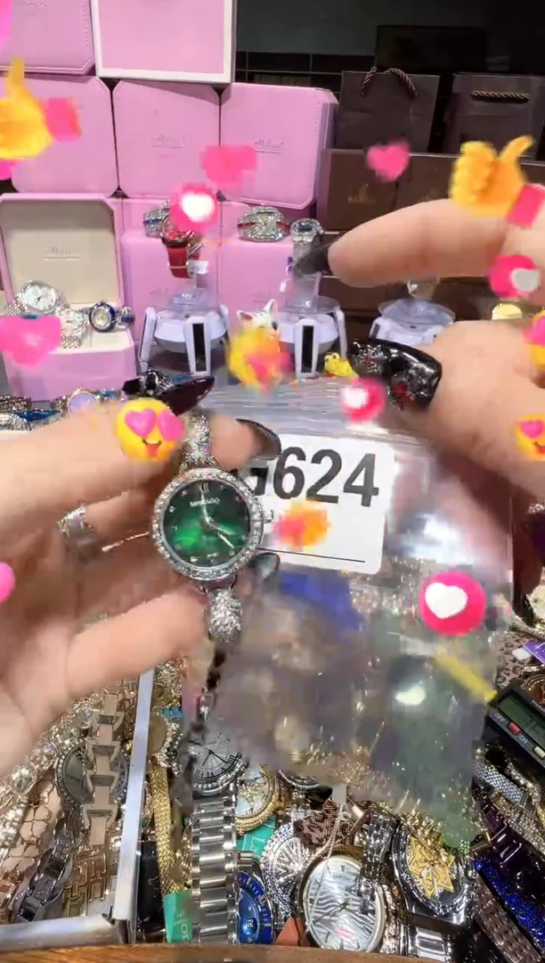 石英机芯不锈钢不锈钢直播定闪专用