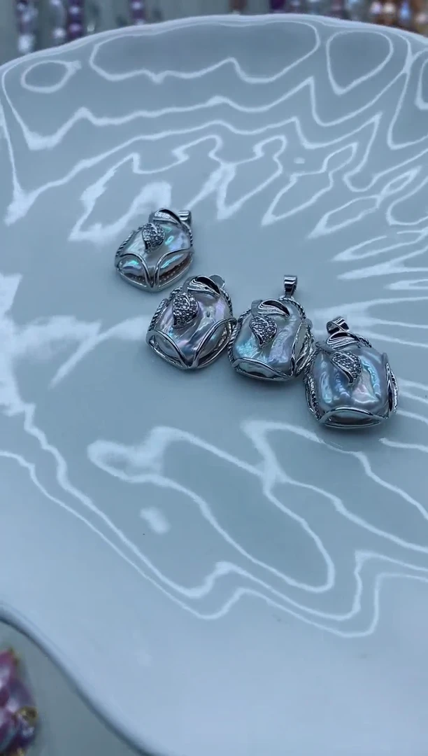 淡水珍珠未镶嵌吊坠(不含链)淡水珍珠吊坠多样性发其一