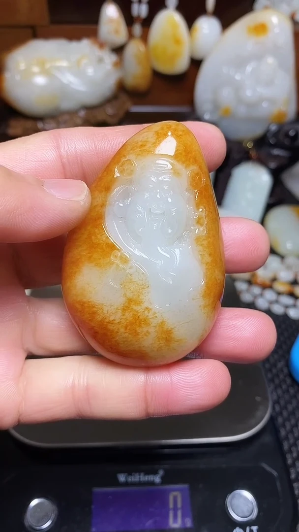 未镶嵌和田玉挂件5*55