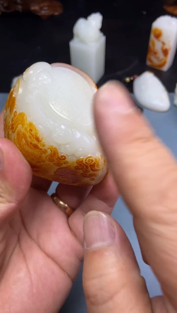 和田玉未镶嵌挂件和田玉