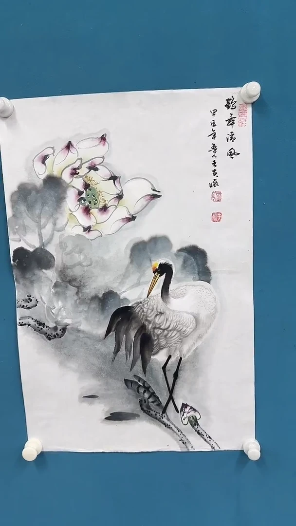 国画9.15-严选-王夫怀-四尺三开花鸟-012