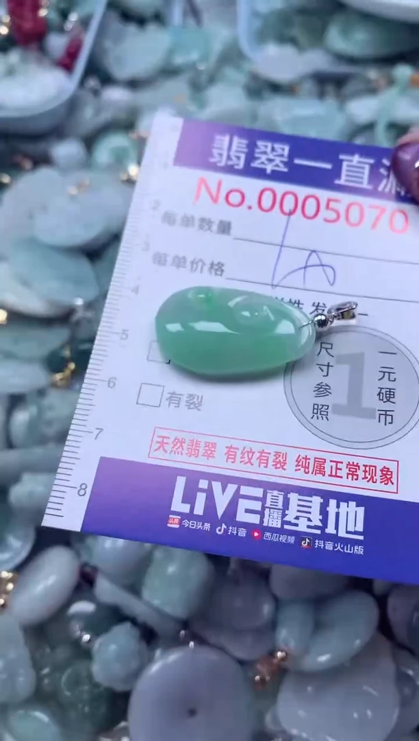 翡翠未镶嵌吊坠(不含链)5070