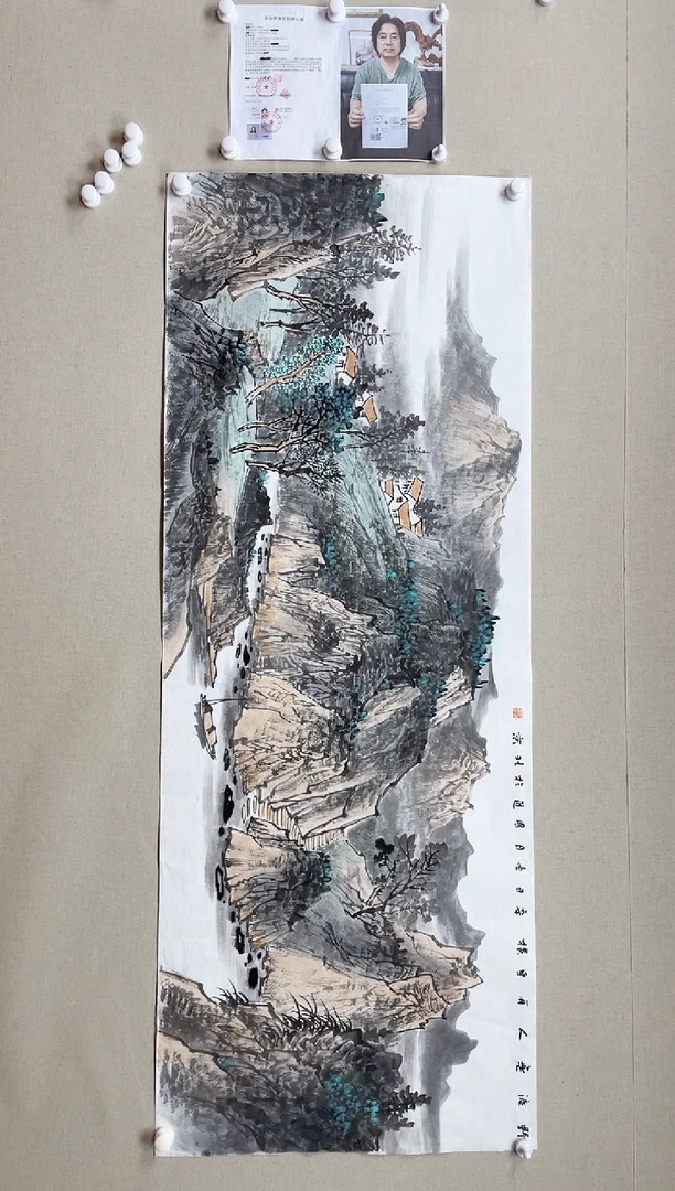 【闪购商品】国画180*68 何国进何国进何国进何国进