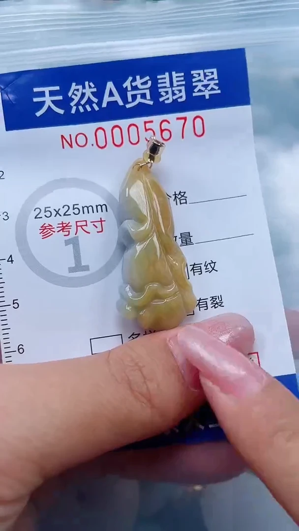 翡翠未镶嵌吊坠(不含链)1