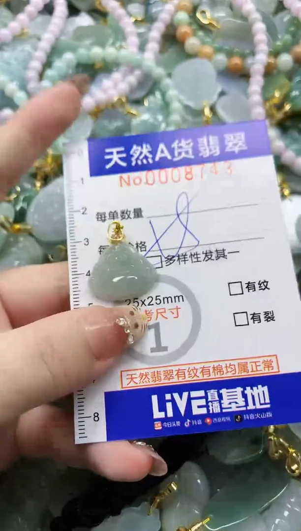 颈饰未镶嵌翡翠天然A货翡翠