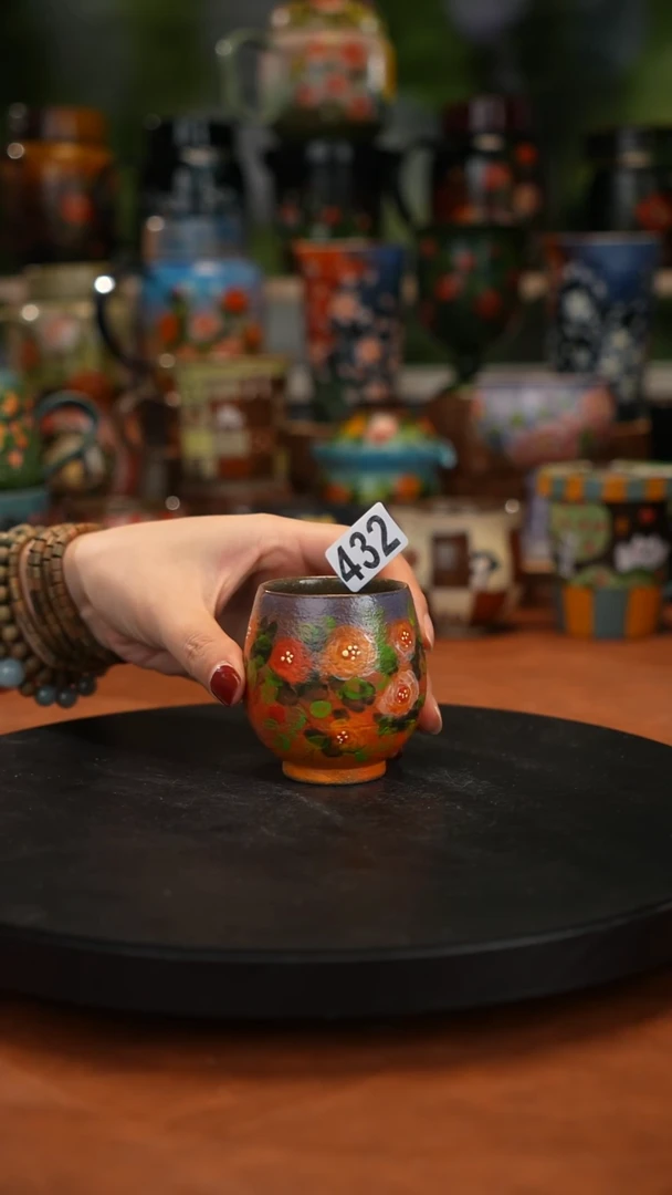 油画手 绘釉下彩432