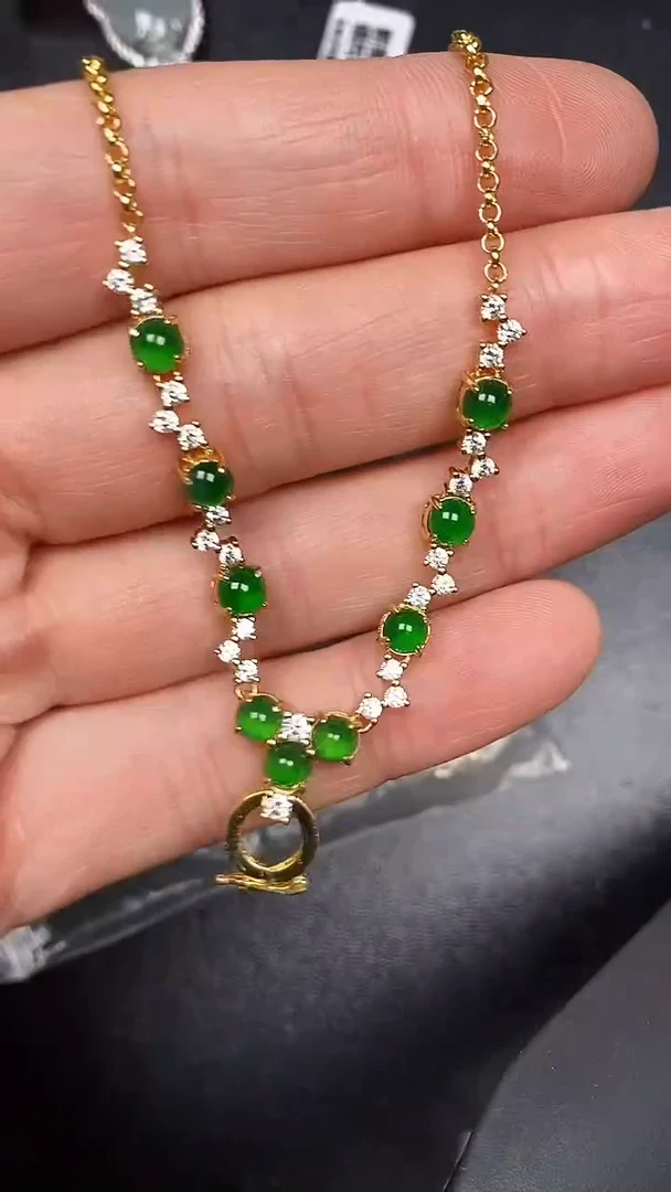 银S925镶嵌戒指翡翠2180