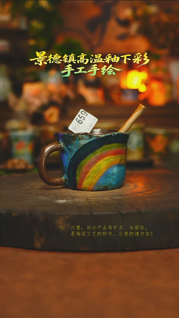 杯子陶瓷素简暖陶集手作659