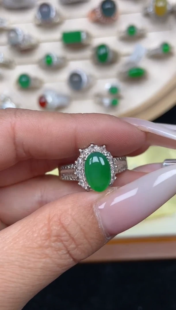 未镶嵌定制翡翠29天然缅甸A货翡翠蛋面