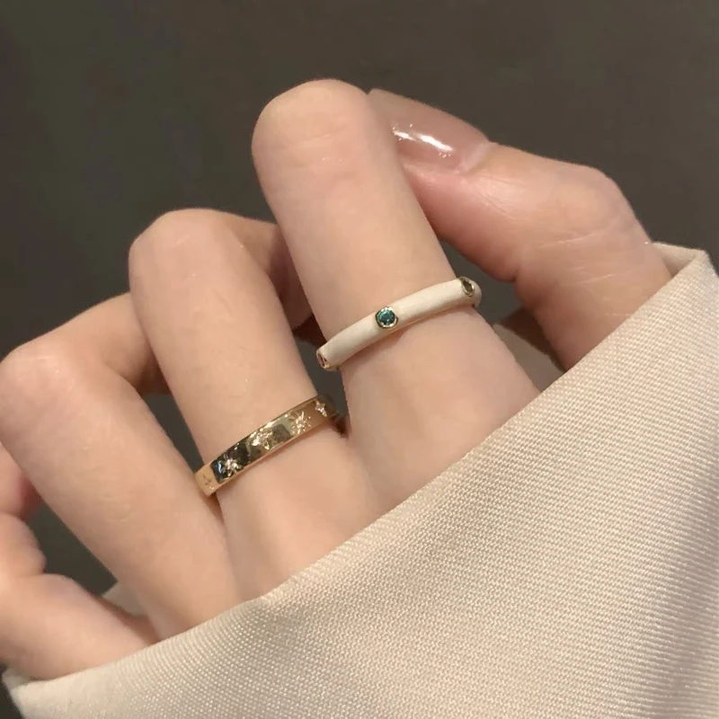 非金属戒指 复古戒指女ins小众开口气质食指戒尾戒潮