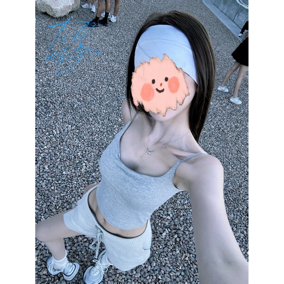 【灰调辣妹】夏季通勤时尚ins风休闲百搭通勤辣妹蕾丝背心