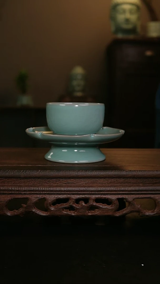 摆件仿古手工罗汉茶盏