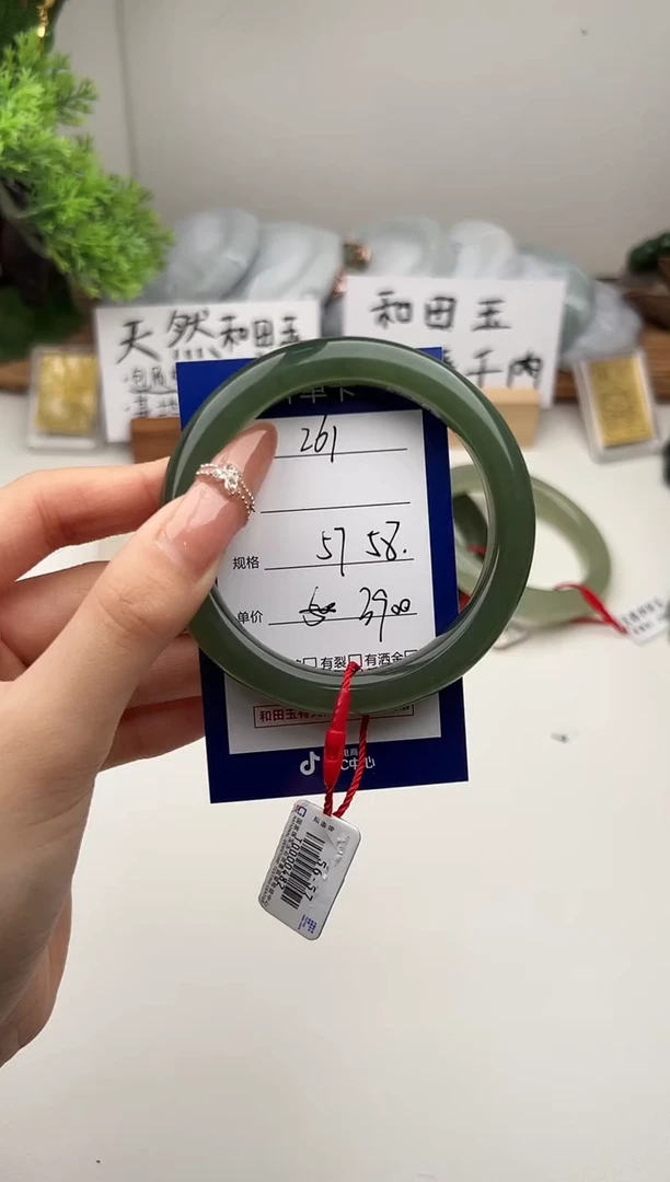 未镶嵌手镯和田玉微色差Z61