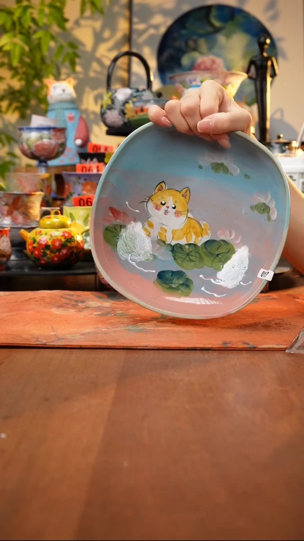瓷片景德镇手工手绘157