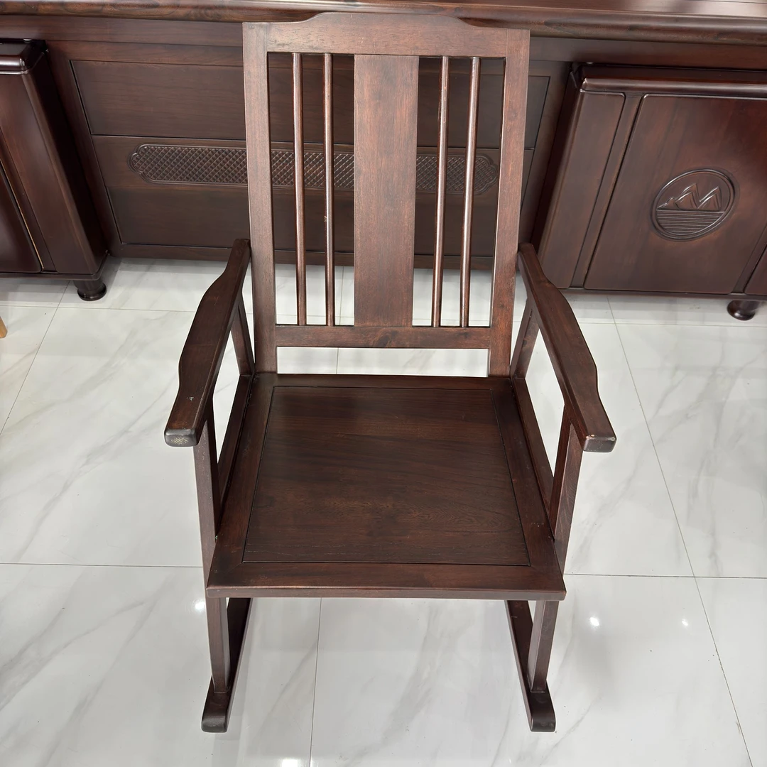 【实木摇椅】实木可坐可摇椅子客厅沙发椅阳台休闲椅