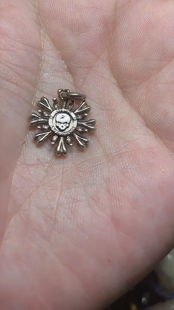 无925银骨樊盘侧挂