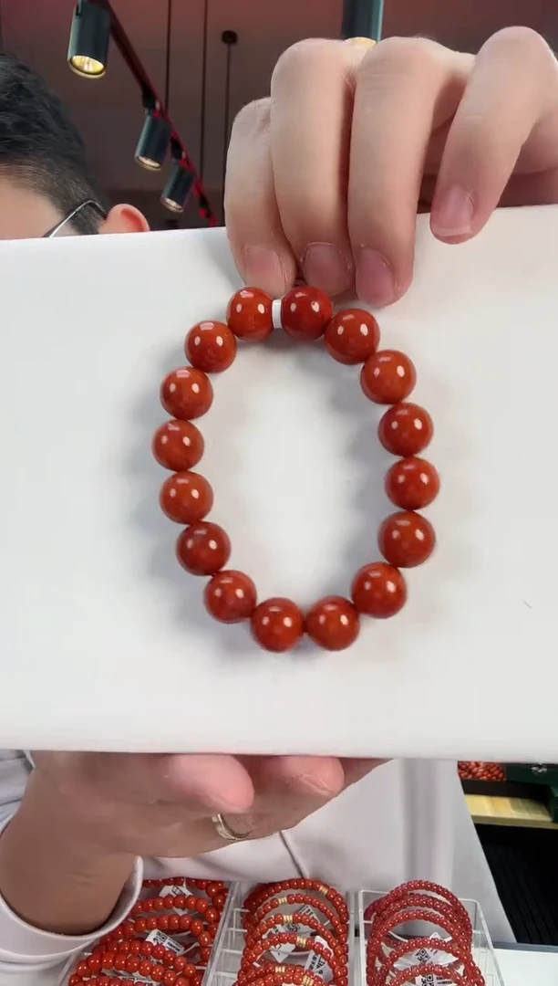【闪购商品】南红玛瑙瓦西手串13+未镶嵌一个/条