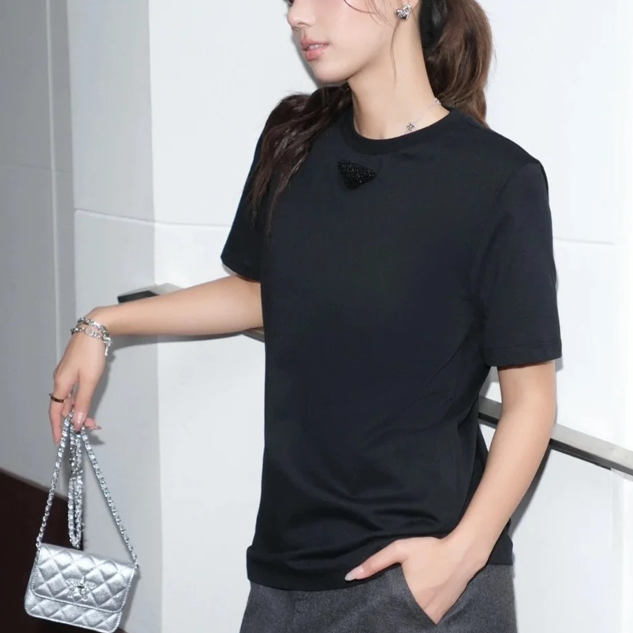 未使用 Prada/普拉达 微标短袖T恤/S