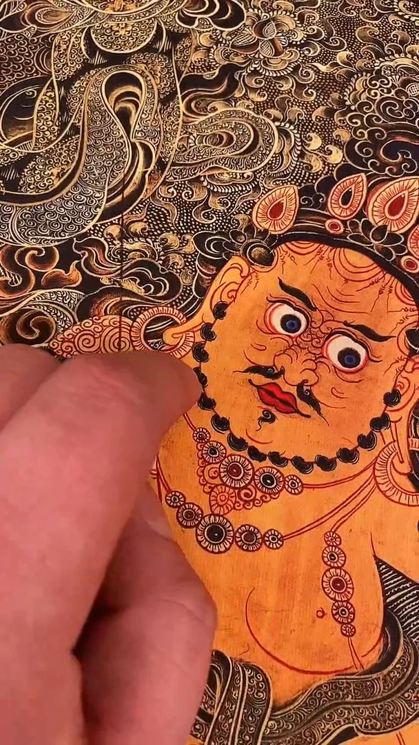 装裱画精美唐卡tk16117