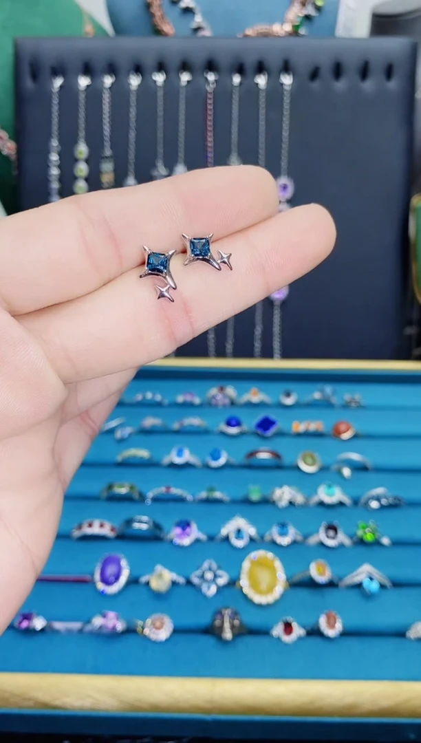 【闪购商品】托帕石戒指银S925镶嵌1211