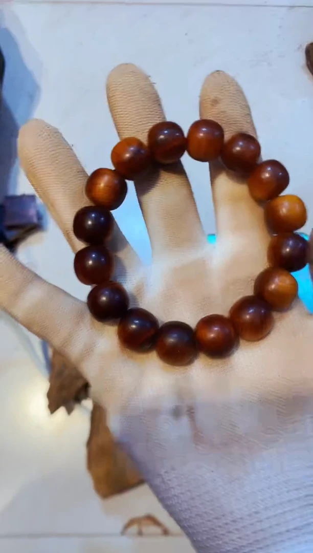 柏木（崖柏）老微闪13单条太行崖柏陈化手把手串