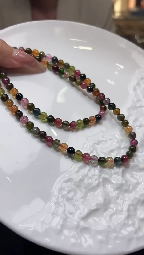 未镶嵌珠串碧玺11.17-5mm（多样发其一）