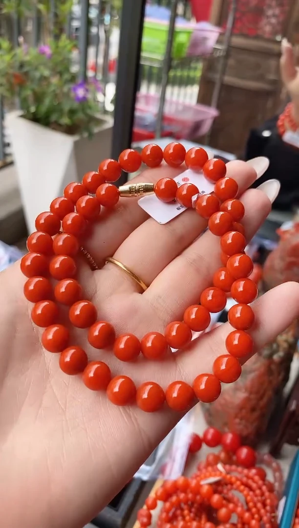 未镶嵌手链南红玛瑙收藏级瓦西南红妈妈链9+mm
