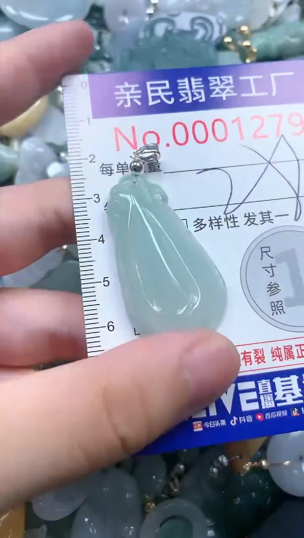 翡翠未镶嵌吊坠(不含链)1279