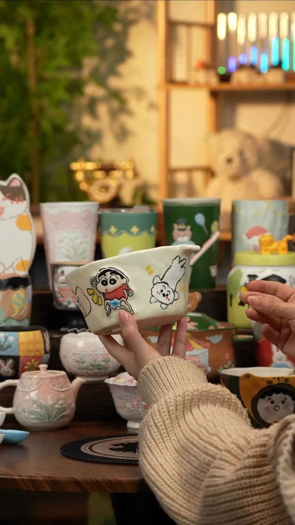 杯子瓷B021景德镇原创手工陶瓷