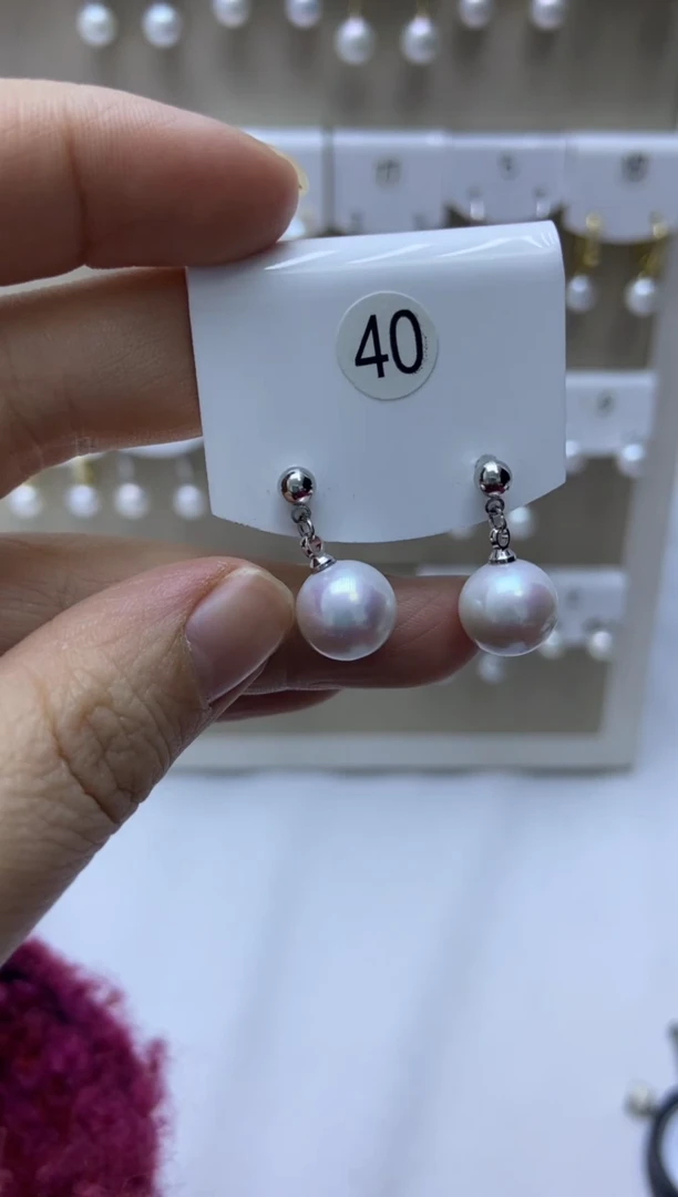 未镶嵌耳饰淡水珍珠40