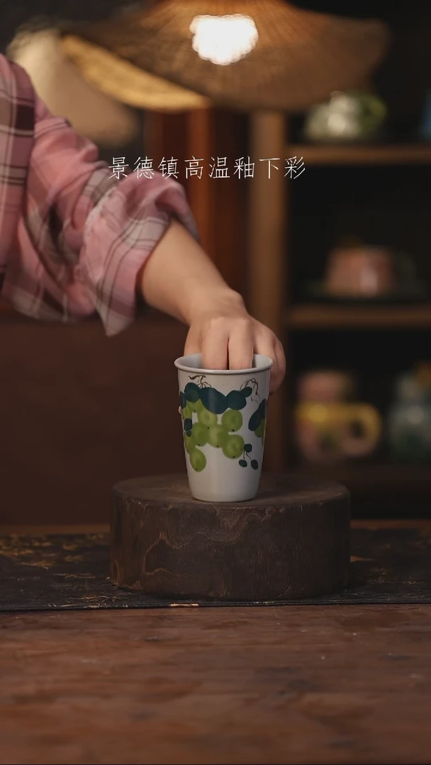 陶瓷景德镇高温釉下手绘陶瓷029