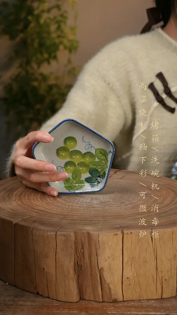 碗瓷景德镇手工手绘高温瓷釉下彩