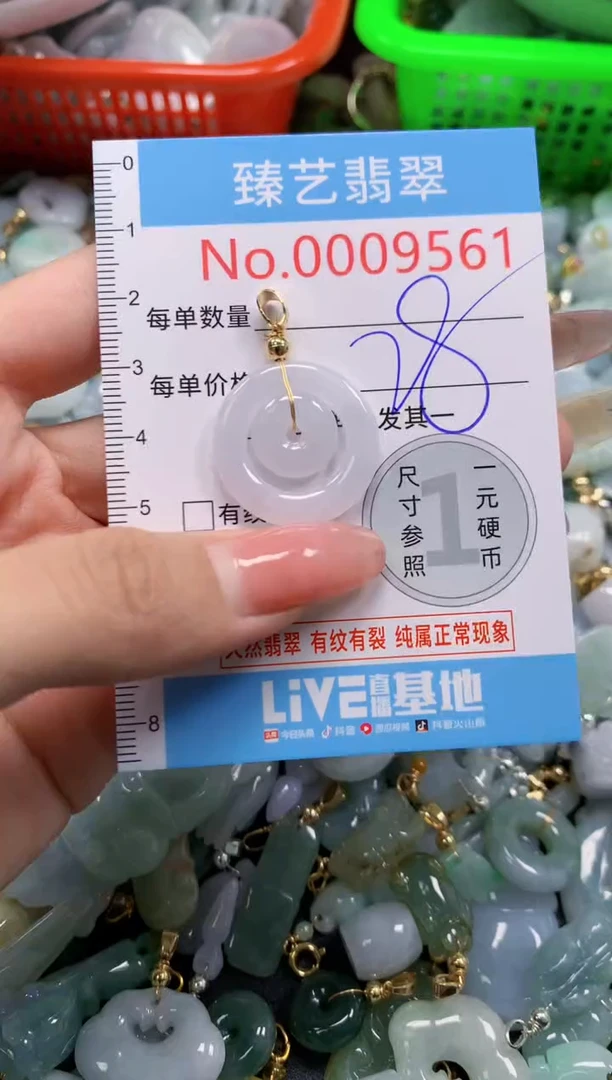 翡翠未镶嵌吊坠(不含链)9561