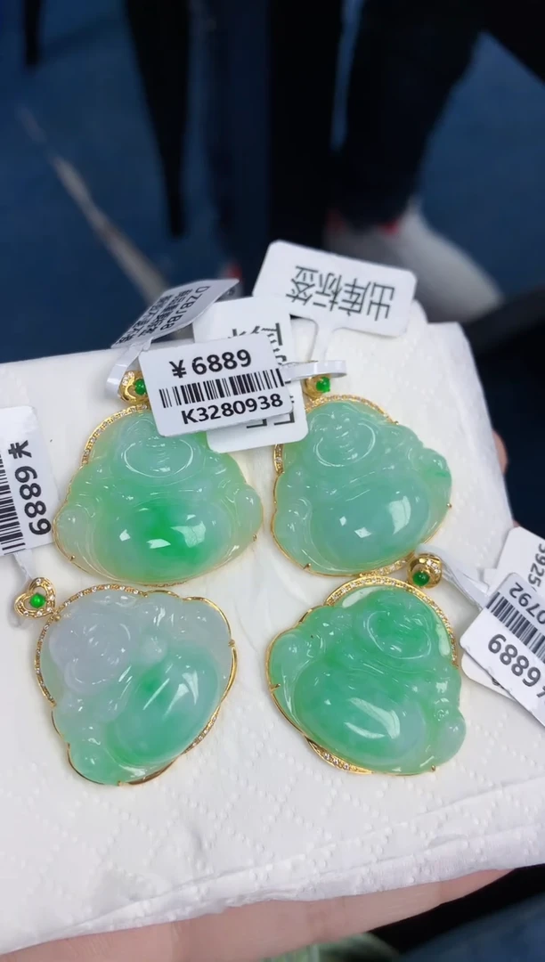 【闪购商品】翡翠颈饰18K金镶嵌多样性发其一