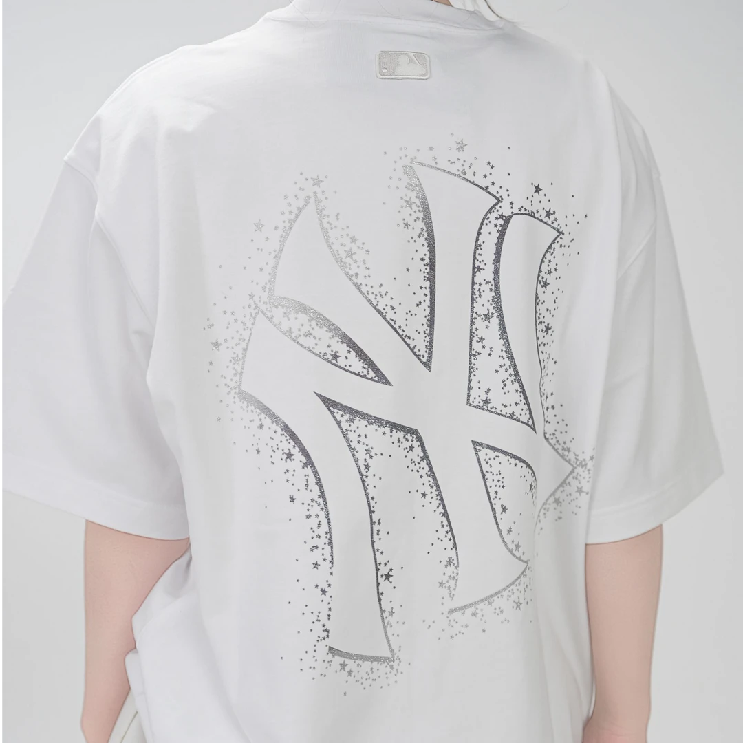 MLB男女情侣大欧若风运动休闲短袖圆领T恤25春季新款3ATST0153