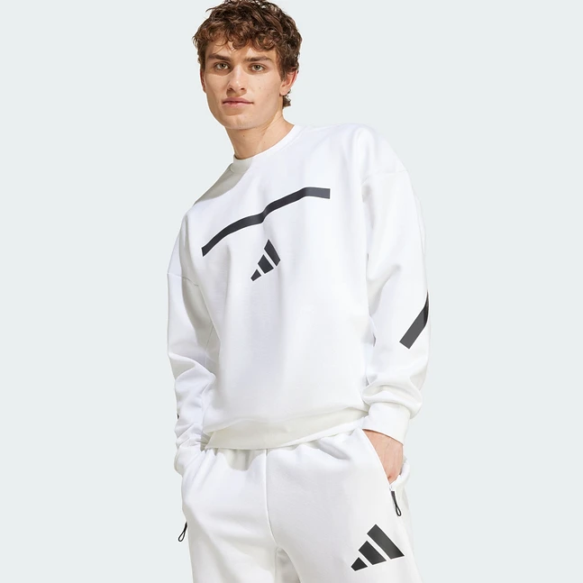 Adidas阿迪达斯M Z.N.E. CRW男子休闲潮流运动训练长袖卫衣JF2451