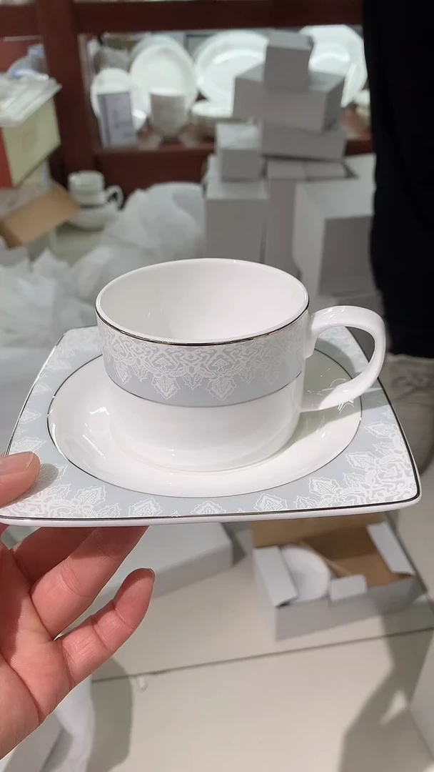 陶瓷福利款杯碟组合大号