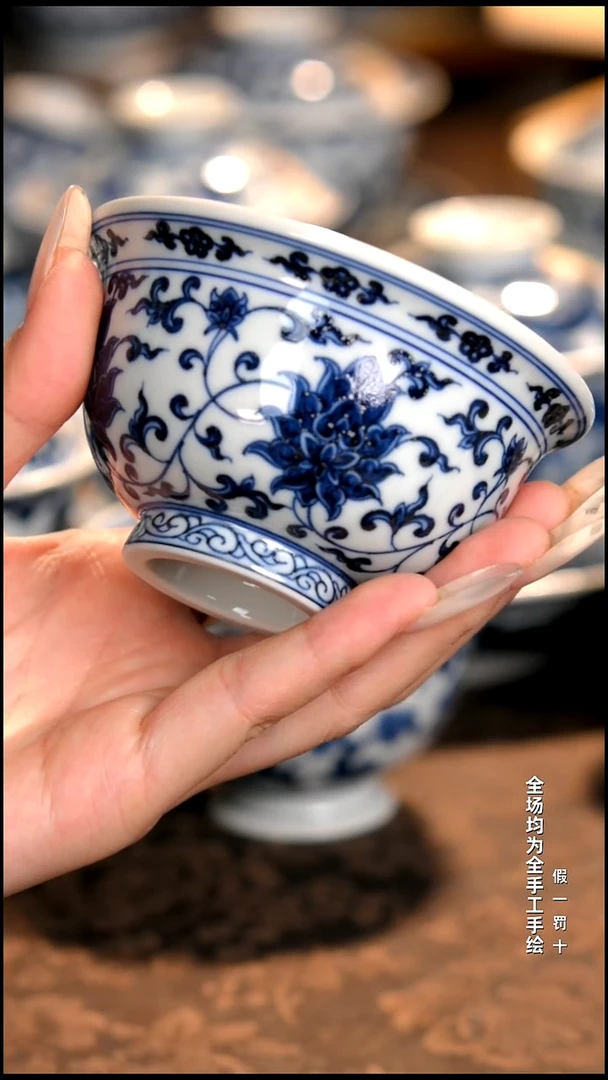 景德镇全手工手绘柴窑茶器福利