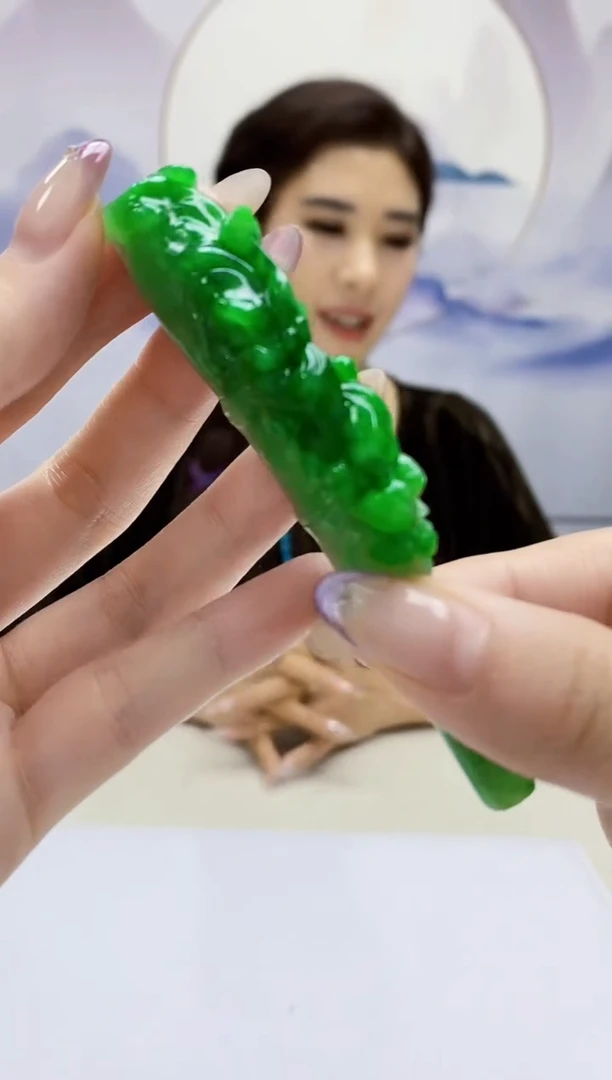 定制翡翠未镶嵌4829jw-毛货挂件赠底座71